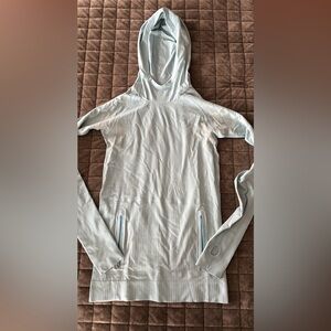 lululemon athletica Light Blue Hooded Long Sleeve Pullover